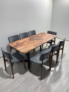 Стол кухонный обеденный прямоугольный дизайнерский лофт THETABLE RU 140х80 1.18/3.1