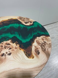 Стол кухонный обеденный круглый дизайнерский лофт THETABLE RU 90х32 4.16/3.2