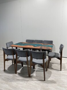 Стол кухонный обеденный прямоугольный дизайнерский лофт THETABLE RU 160х80 4.5/4.1 Стол кухонный обеденный прямоугольный дизайнерский лофт THETABLE RU 160х80 4.5/4.1