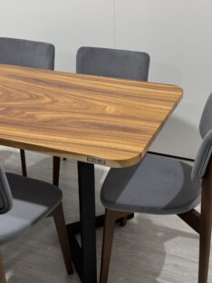 Стол кухонный обеденный прямоугольный дизайнерский лофт THETABLE RU 160х80 9.7/3.1 Стол кухонный обеденный прямоугольный дизайнерский лофт THETABLE RU 160х80 9.7/3.1