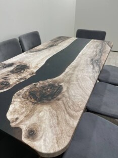 Стол кухонный обеденный прямоугольный дизайнерский лофт THETABLE 160х80 3.30/1.1