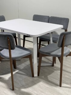 Стол кухонный обеденный прямоугольный дизайнерский лофт THETABLE RU 120х80 2.23/1.2