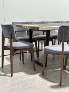 Стол кухонный обеденный прямоугольный дизайнерский под дерево THETABLE RU 140х80 17.1/2.1 Стол кухонный обеденный прямоугольный дизайнерский под дерево THETABLE RU 140х80 17.1/2.1