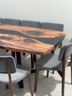 Стол кухонный обеденный евро дизайнерский лофт THETABLE RU 250х100 3.8/1.1