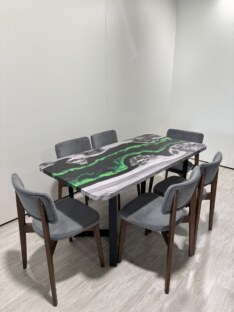 Стол кухонный обеденный прямоугольный дизайнерский лофт THETABLE RU 180х80 4.19/3.1