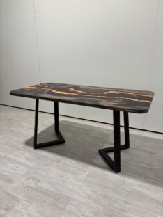 Стол кухонный обеденный прямоугольный дизайнерский лофт THETABLE RU 160х80 4.11/1.1