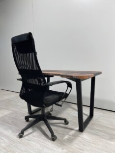 Стол компьютерный с вырезом дизайнерский лофт THETABLE RU 120х80 3.26/2.1