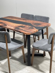 Стол кухонный обеденный прямоугольный дизайнерский лофт THETABLE RU 140х80 3.1/1.1 Стол кухонный обеденный прямоугольный дизайнерский лофт THETABLE RU 140х80 3.1/1.1
