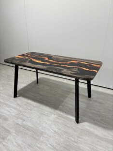 Стол кухонный обеденный прямоугольный дизайнерский лофт THETABLE RU 120х80 4.11/4.1