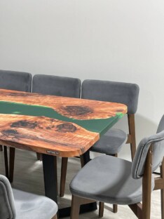Стол кухонный обеденный прямоугольный дизайнерский лофт THETABLE RU 160х80 3.10/1.1