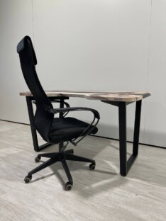 Стол компьютерный с вырезом дизайнерский лофт THETABLE 120х80 3.19/2.1