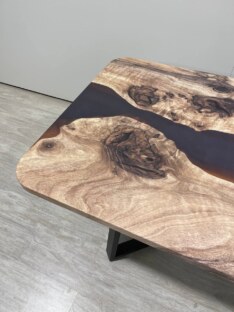 Стол кухонный обеденный прямоугольный дизайнерский лофт THETABLE RU 140х80 3.19/1.1