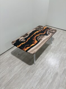 Стол журнальный прямоугольный дизайнерский лофт THETABLE RU 140х80 4.15/7.2