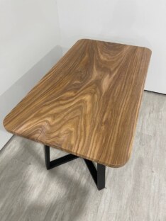 Стол кухонный обеденный прямоугольный дизайнерский лофт THETABLE RU 120х80 8.13/1.1