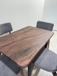 Стол кухонный обеденный прямоугольный дизайнерский лофт THETABLE RU 102х69 6.4/11.1