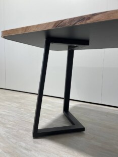 Стол кухонный обеденный прямоугольный дизайнерский лофт THETABLE RU 140х80 3.19/1.1
