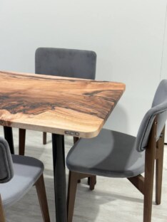 Стол кухонный обеденный прямоугольный дизайнерский лофт THETABLE RU 102х69 12.5/11.1