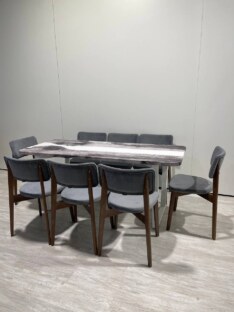 Стол кухонный обеденный прямоугольный дизайнерский лофт THETABLE RU 180х80 3.23/2.2