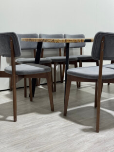 Стол кухонный обеденный прямоугольный дизайнерский лофт THETABLE RU 160х80 2.73/4.1