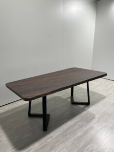 Стол кухонный обеденный прямоугольный дизайнерский лофт THETABLE RU 120х80 6.4/1.1