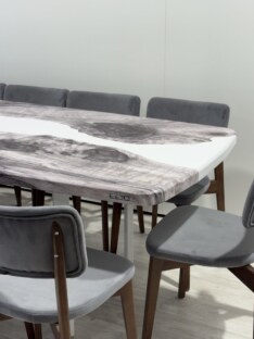 Стол кухонный обеденный евро дизайнерский лофт THETABLE RU 250х100 3.23/3.2