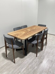 Стол кухонный обеденный прямоугольный дизайнерский лофт THETABLE RU 180х80 8.13/1.1