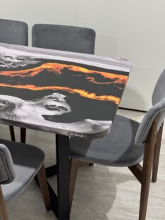 Стол кухонный обеденный прямоугольный дизайнерский лофт THETABLE RU 180х80 4.20/3.1 Стол кухонный обеденный прямоугольный дизайнерский лофт THETABLE RU 180х80 4.20/3.1