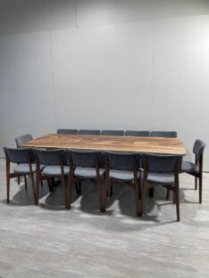 Стол кухонный обеденный прямоугольный дизайнерский лофт THETABLE RU 250х100 8.14/2.1