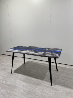 Стол кухонный обеденный прямоугольный дизайнерский лофт THETABLE RU 160х80 4.17/6.1