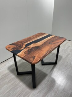 Стол кухонный обеденный прямоугольный дизайнерский лофт THETABLE RU 140х80 5.8/3.1