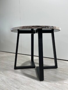 Стол кухонный обеденный круглый дизайнерский лофт THETABLE RU 90х32 3.34/1.1