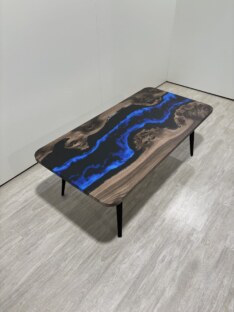 Стол журнальный прямоугольный дизайнерский лофт THETABLE RU 140х80 4.8/7.1