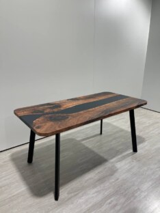 Стол кухонный обеденный прямоугольный дизайнерский лофт THETABLE RU 160х80 3.26/4.1