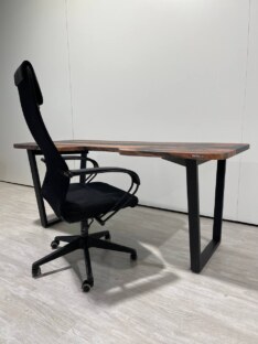 Стол компьютерный с вырезом дизайнерский лофт THETABLE RU 180х80 3.26/2.1