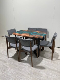 Стол кухонный обеденный евро дизайнерский лофт THETABLE RU 140х80 4.5/3.1