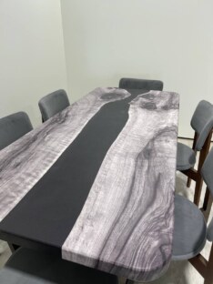 Стол кухонный обеденный прямоугольный дизайнерский лофт THETABLE RU 180х80 3.40/2.1