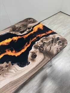 Стол журнальный прямоугольный дизайнерский лофт THETABLE RU 140х80 4.15/7.2