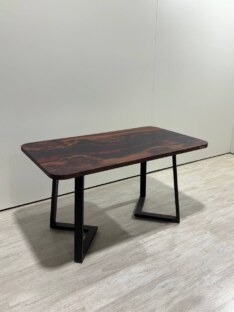 Стол кухонный обеденный прямоугольный дизайнерский лофт THETABLE 120х80 4.21/1.1