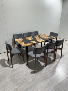 Стол кухонный обеденный прямоугольный дизайнерский лофт THETABLE RU 102х69 2.73/11.1