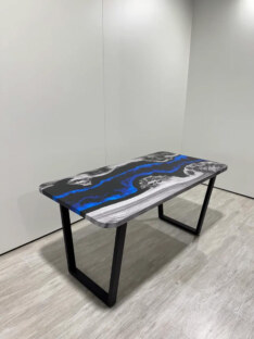 Стол кухонный обеденный прямоугольный дизайнерский лофт THETABLE RU 150х80 4.17/2.1