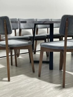 Стол кухонный обеденный прямоугольный дизайнерский лофт THETABLE RU 180х80 5.40/1.1