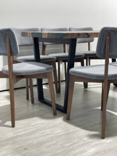 Стол кухонный обеденный прямоугольный дизайнерский лофт THETABLE RU 160х80 3.47/2.1