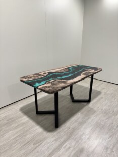 Стол кухонный обеденный прямоугольный дизайнерский лофт THETABLE RU 140х80 4.13/3.1