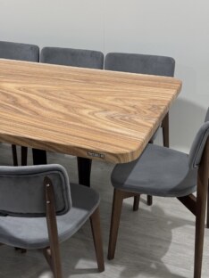 Стол кухонный обеденный прямоугольный дизайнерский лофт THETABLE RU 250х100 8.13/3.1