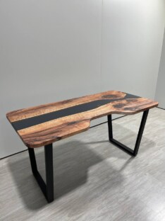 Стол компьютерный с вырезом дизайнерский лофт THETABLE RU 160х80 3.12/2.1