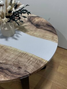 Стол кухонный обеденный круглый дизайнерский лофт THETABLE RU 80х32 3.22/3.1