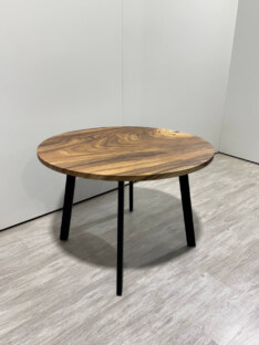 Стол кухонный обеденный круглый дизайнерский лофт THETABLE 100х32 9.2/4.1