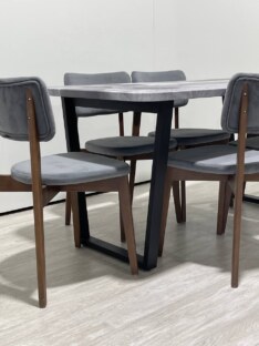 Стол кухонный обеденный прямоугольный дизайнерский лофт THETABLE 160х80 3.27/2.1