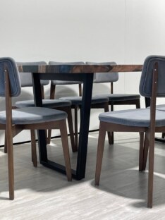 Стол кухонный обеденный прямоугольный дизайнерский лофт THETABLE RU 180х80 3.47/2.1
