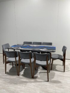 Стол кухонный обеденный прямоугольный дизайнерский лофт THETABLE RU 180х80 4.17/3.1